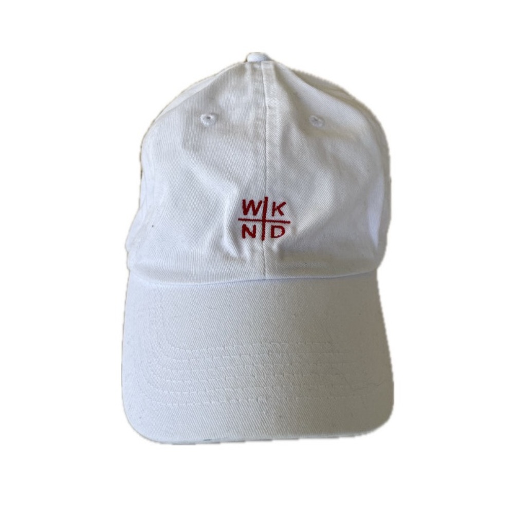 White WKND Baseball Dad Cap - Adjustable (OS)